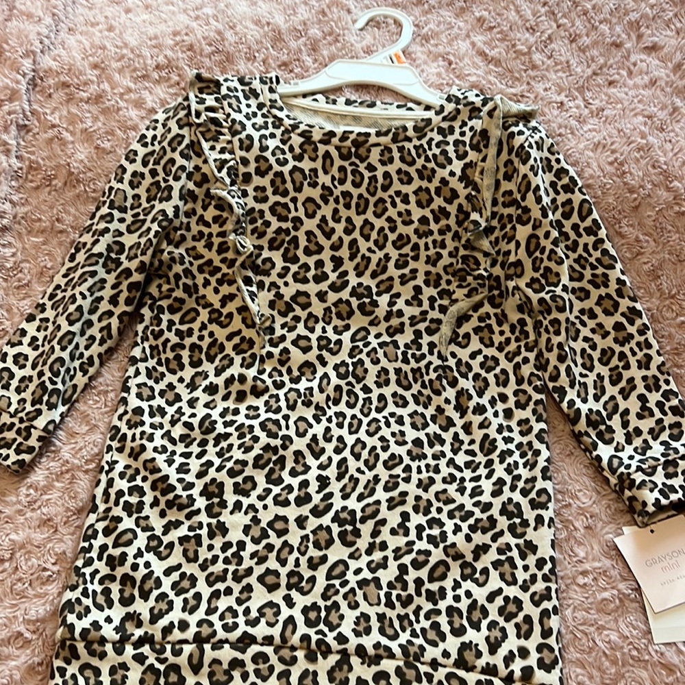 Toddler girl animal print dress size 4t
